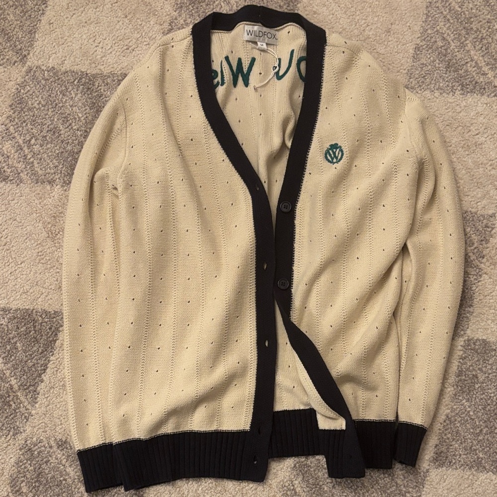 Wildfox Beige and Black Men's Cardigan